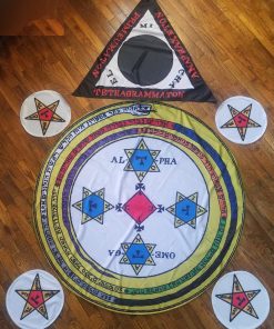 Goetia COMPELTE SET Ritual Circle Cloth snake OR Lemegeton 2